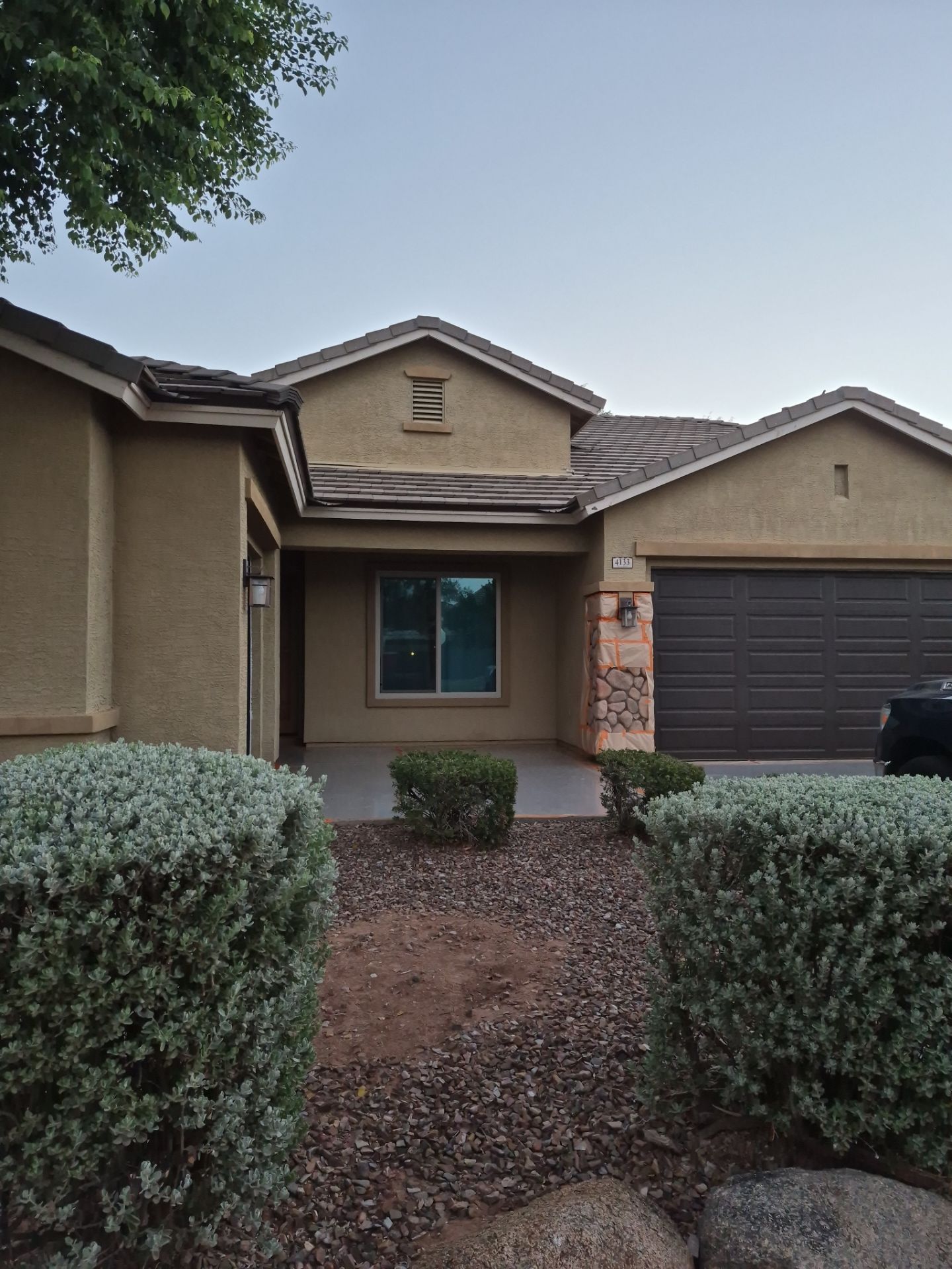 Chandler home front elevation before exterior repainting