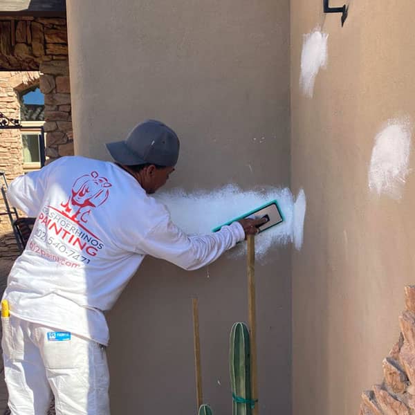 Stucco repair before painting