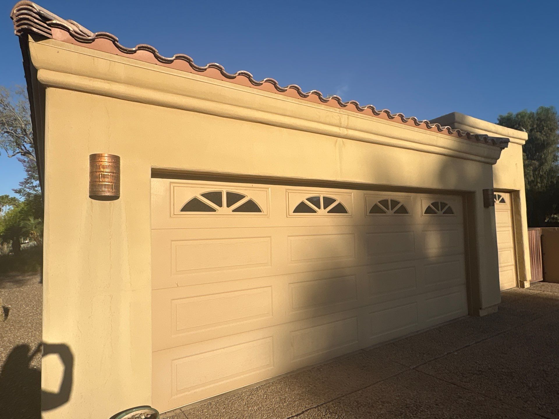 Finished exterior repaint on an Arizona home