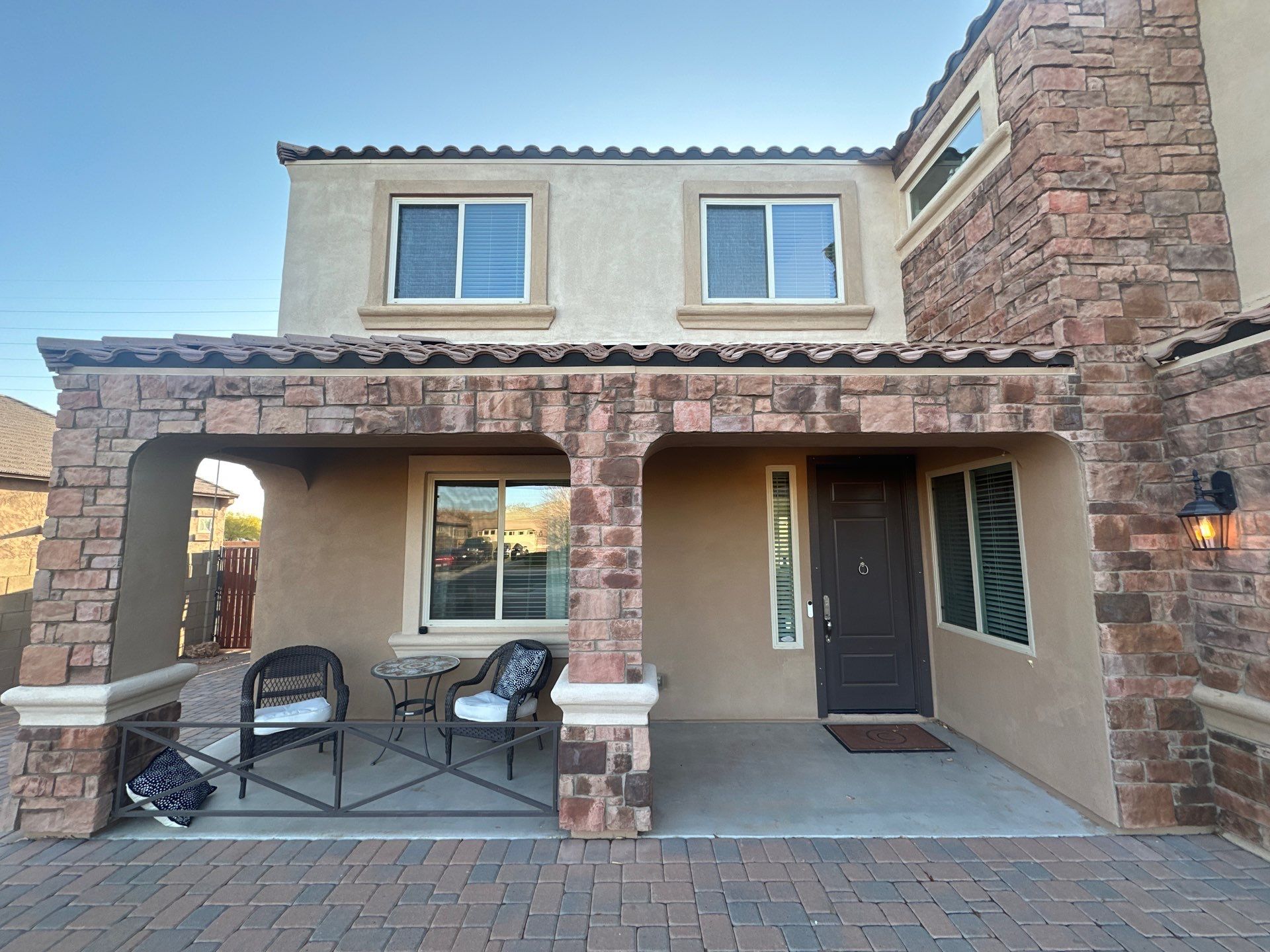 Queen Creek home front entry before repainting