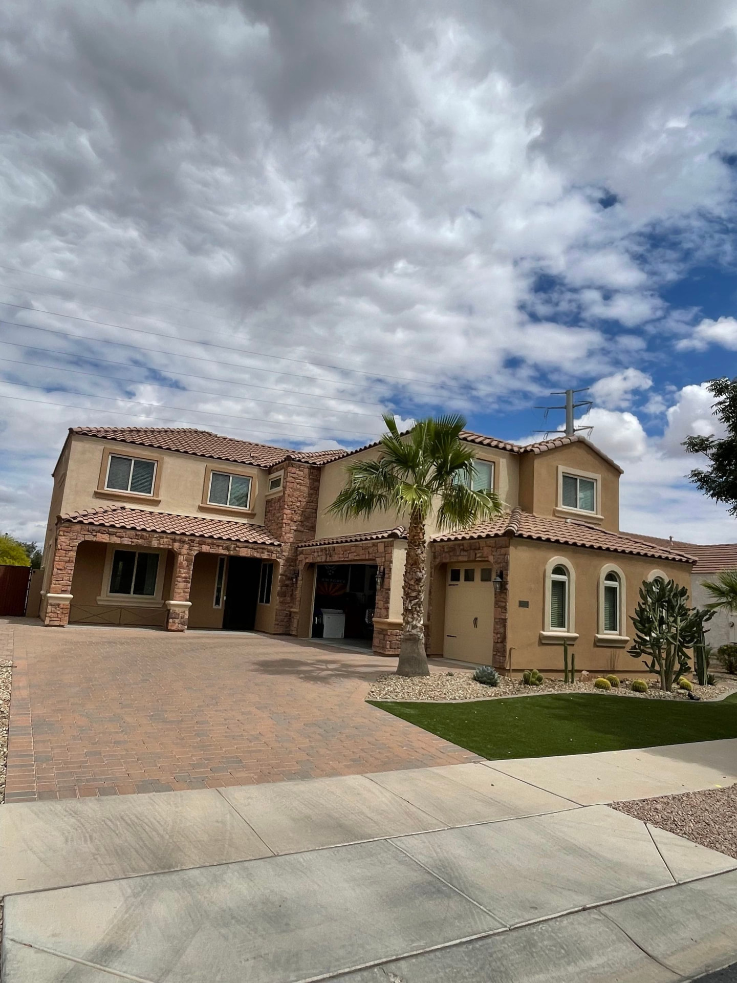 Repainted homes along an HOA community street