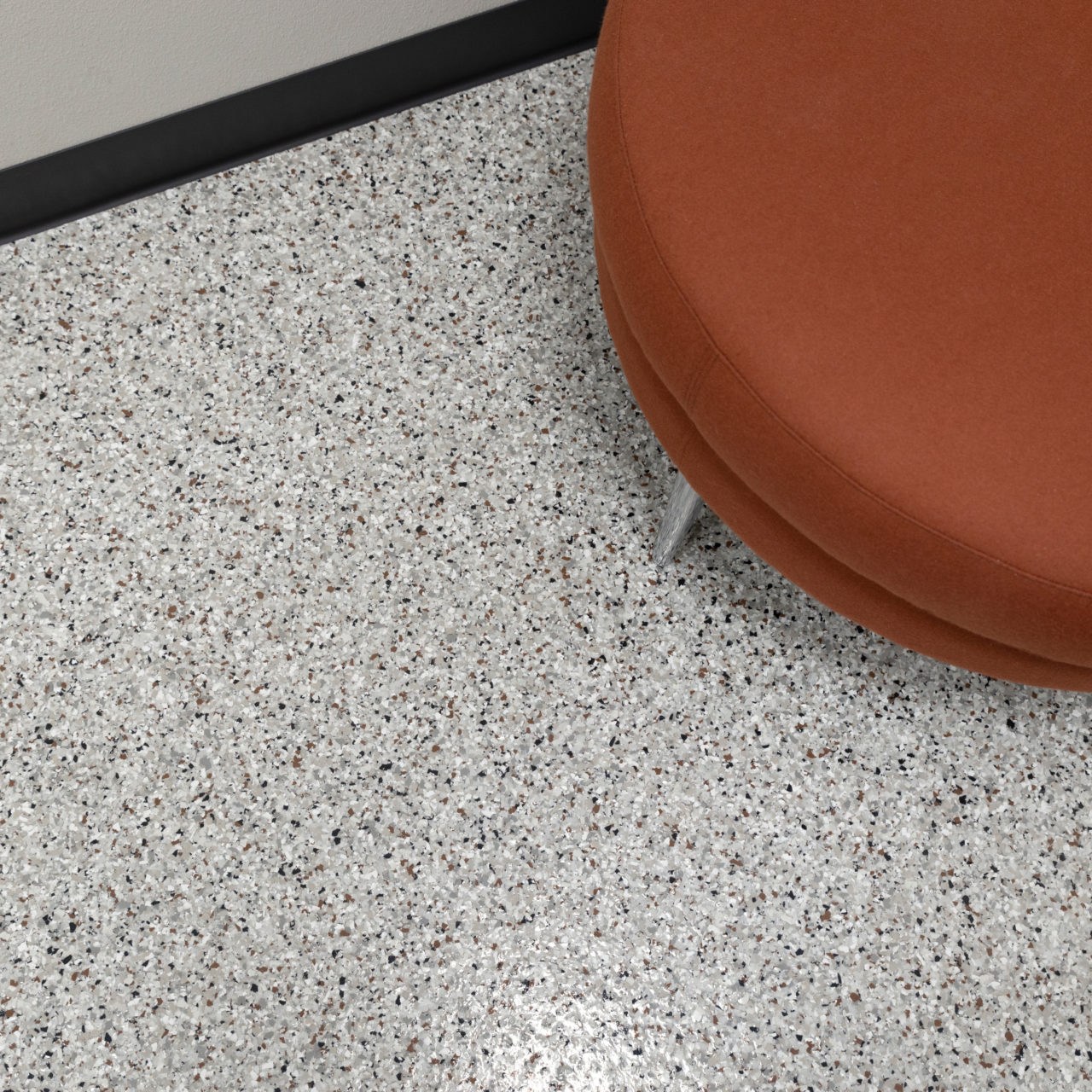 Coyote (FB-513) flake garage floor installed in a home garage