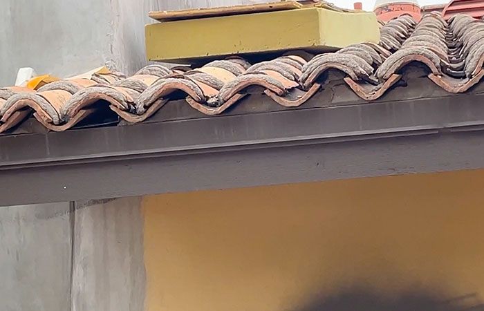 foam with plywood so clay roof tiles don't crack