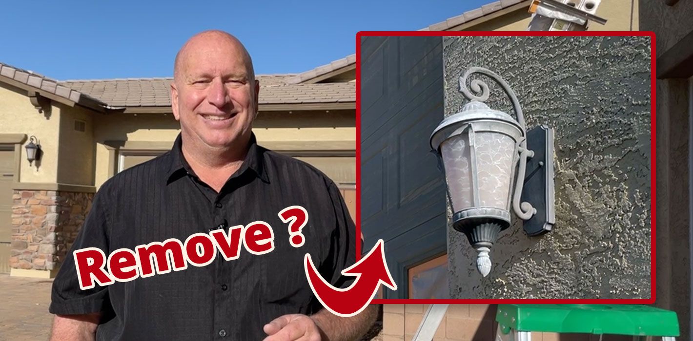 Garage lights – Remove before painting?