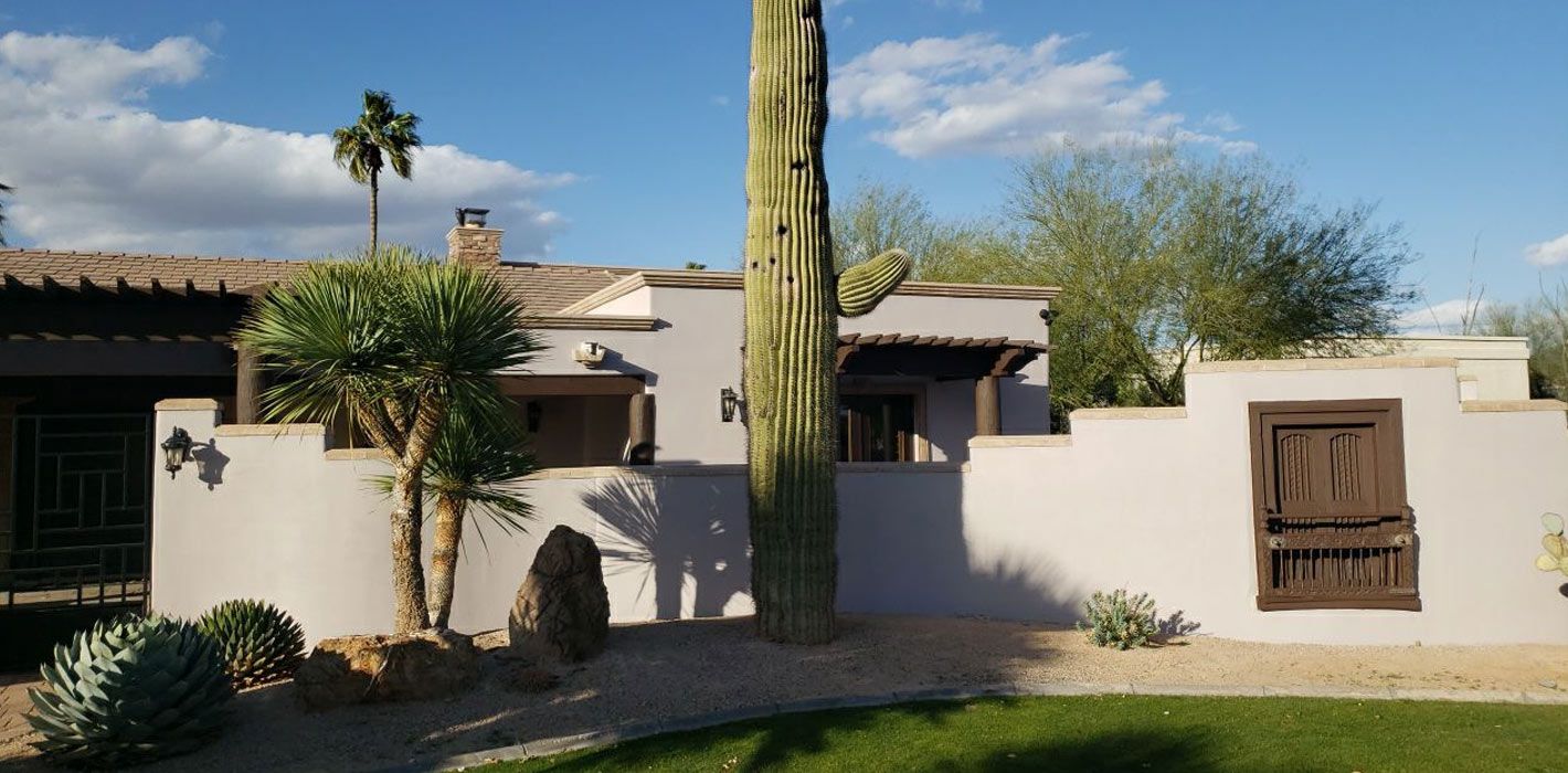 Finished stucco exterior in the Phoenix Valley