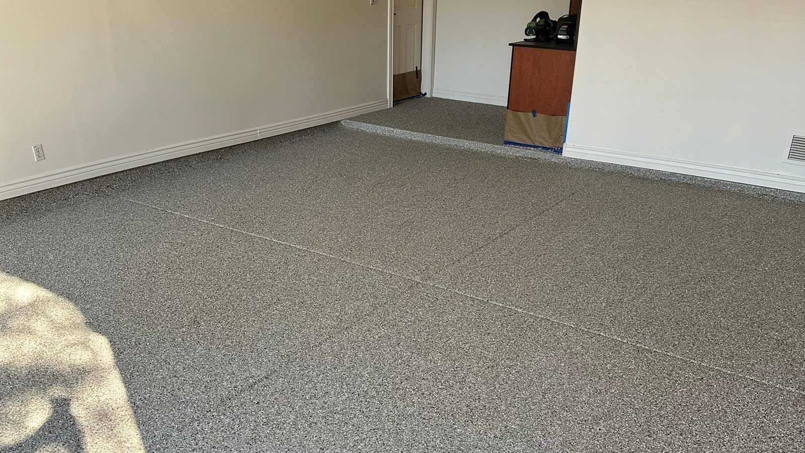 Epoxy garage floor project