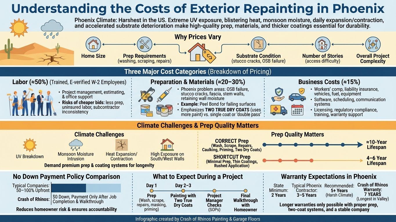 Phoenix Exterior Painting Cost Factors Checklist