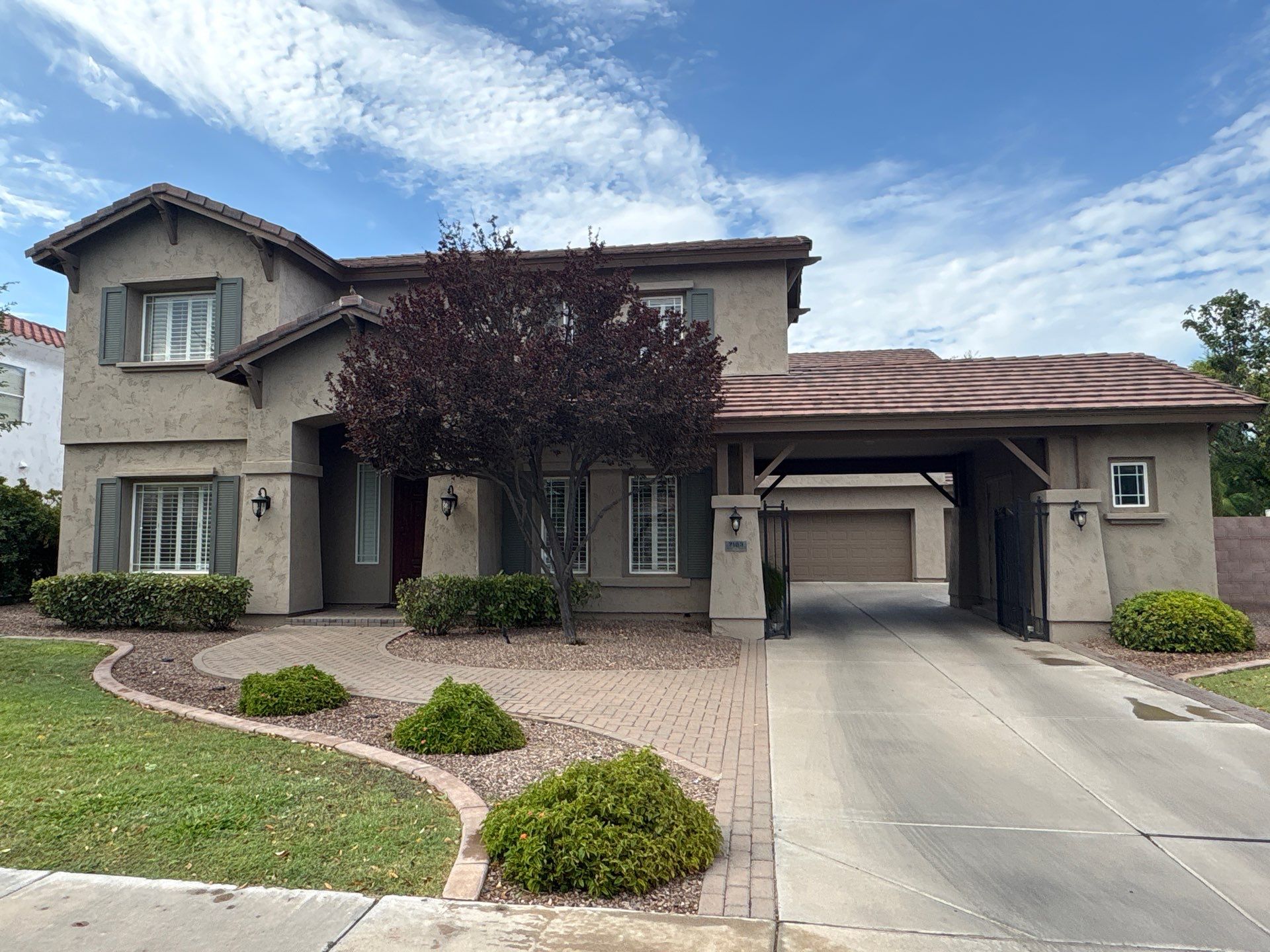 Peoria two-story home before exterior repainting
