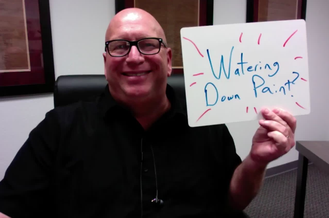 Is watering down paint the same thing as thinning paint?